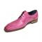 Duca Di Matiste "Spada" Pink Genuine Italian Calf Leather Lace-Up Dress Shoes.